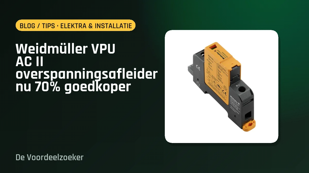 Weidmüller VPU AC II overspanningsafleider nu 70% goedkoper
