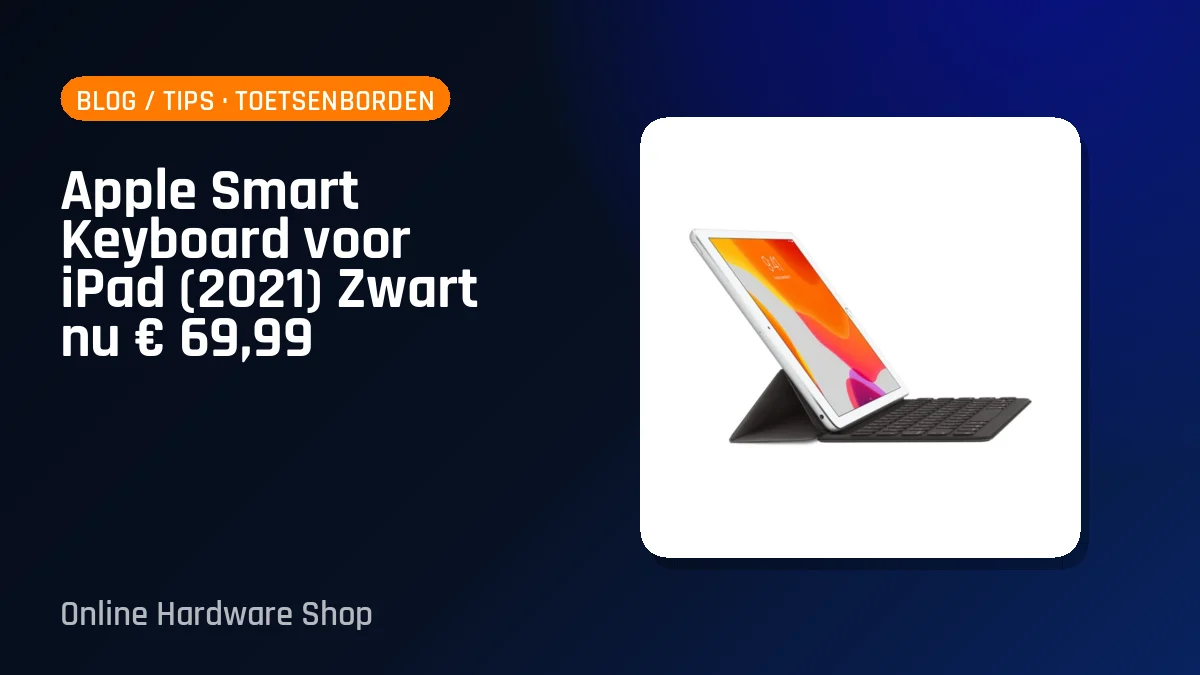 Apple Smart Keyboard voor iPad (2021) Zwart nu € 69,99