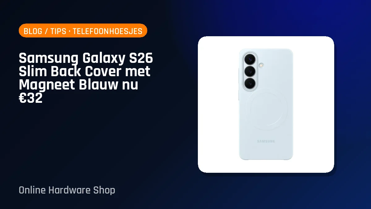 Samsung Galaxy S26 Slim Back Cover met Magneet Blauw nu €32
